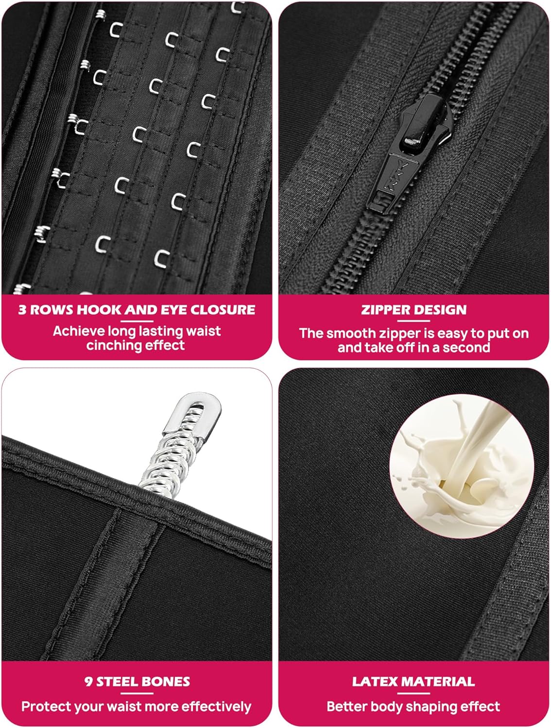 Atbuty Short Torso Waist Trainer for Women Small Tummy Control Sport Girdle Hourglass Belly shaper - Image 8