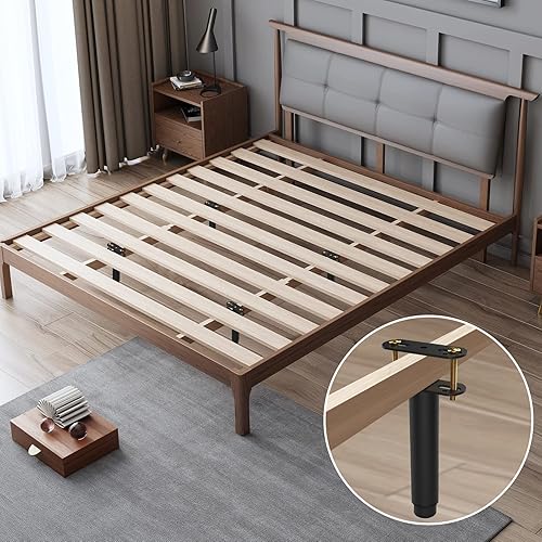 Miniatura 5 de ForoGore 4 patas de soporte de marco de cama de altura ajustable de 7 a 13 pulgadas patas de metal ajustables multifunción patas de soporte central