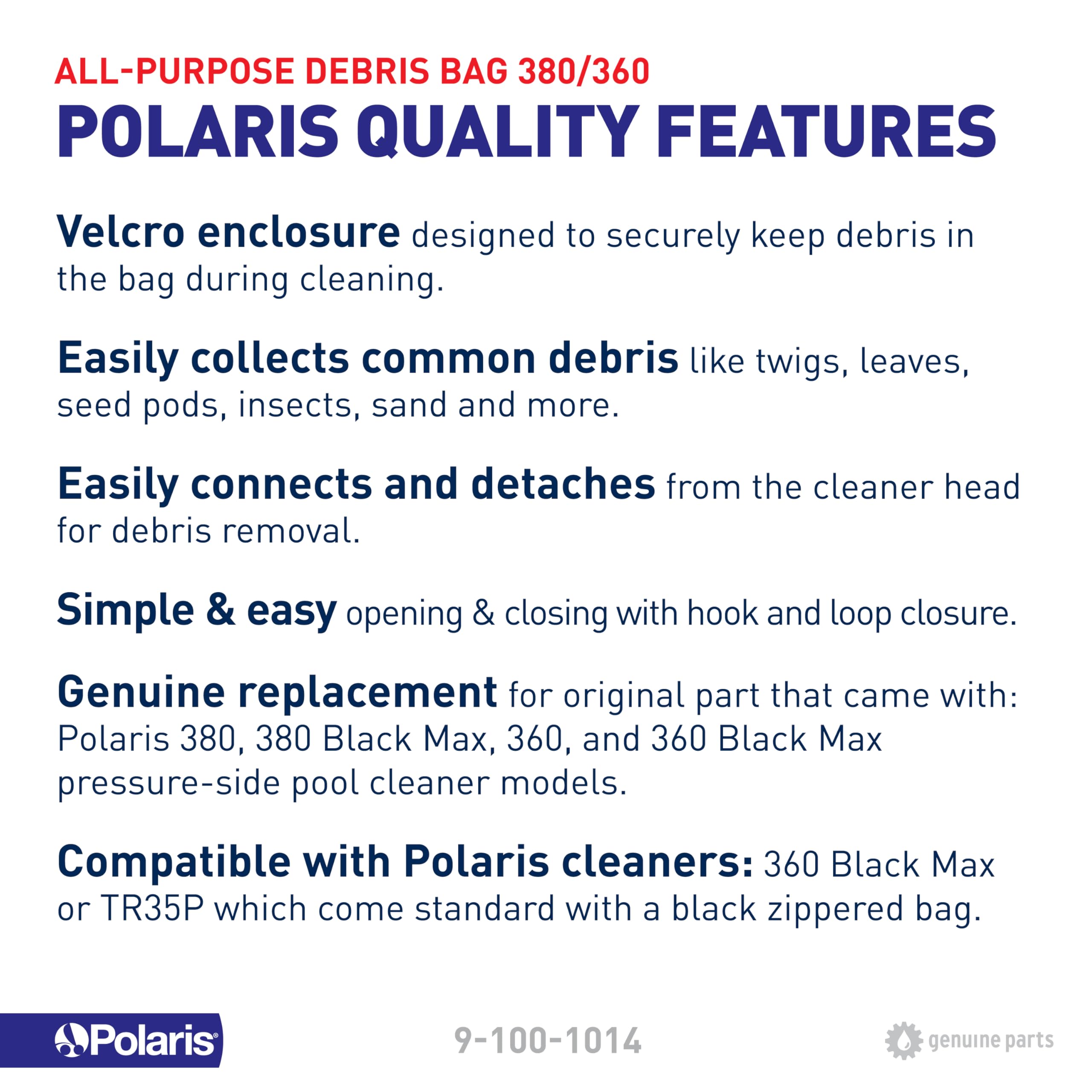 Polaris All Purpose Bag for 360 380