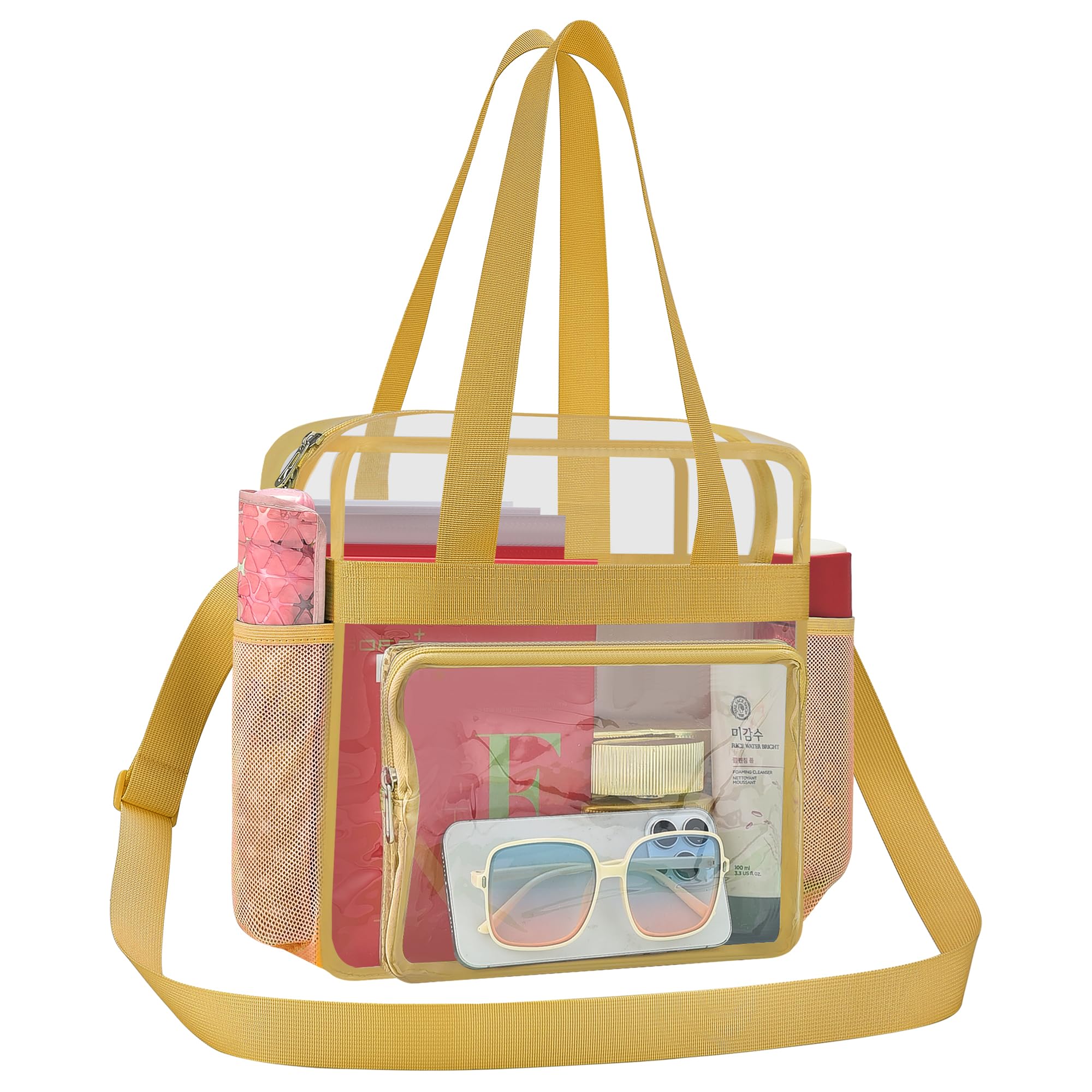 Busiuw Clear Bag for Stadium Events Stadium Approved Clear Tote Bag 12x12x6