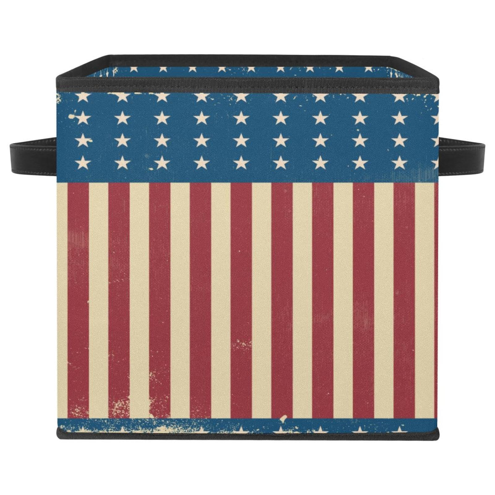 Boîte de rangement pliable pour jouets et vêtements, cube en tissu pour chambre et maison style grunge