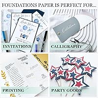 Vista 5 de Cardstock Warehouse Foundations Barely Gray - 8.5 x 11 pulgadas, 80 libras, 7.58 oz/m², papel de cartulina 100% reciclado, 25 hojas