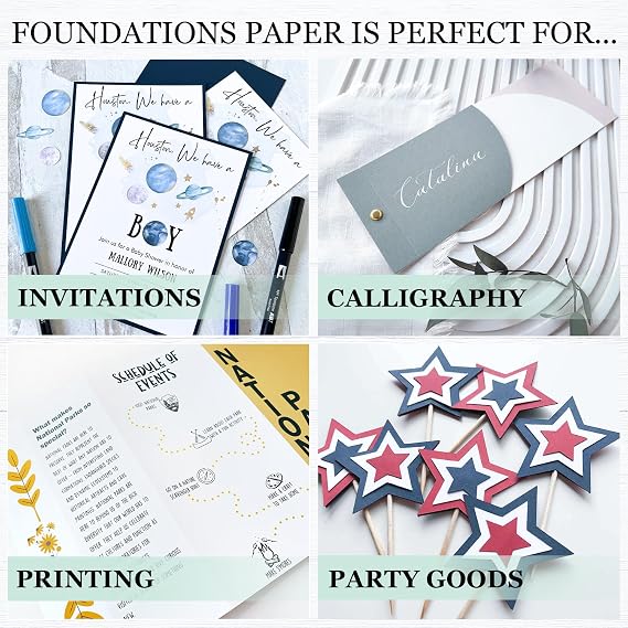 Cardstock Warehouse Foundations Electric Red - 8.5 x 11 - 80 Lb. / 215 Gsm 100% Recycled Premium Cardstock Paper - 25 Sheets