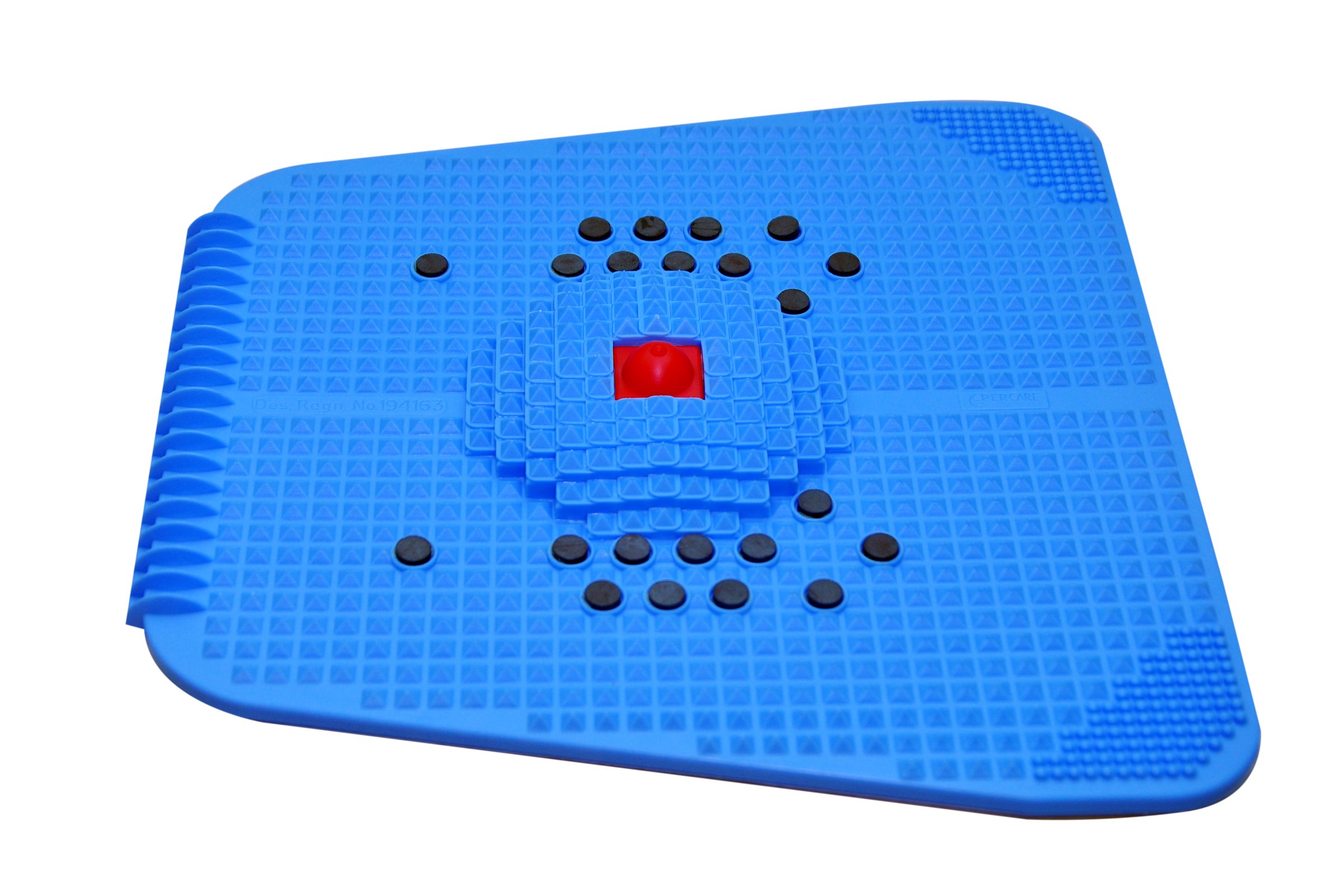 Super India Store Acupressure Power Mat With Magnets & Pyramids For Pain Relief With 2 Wooden Face Massagers 2