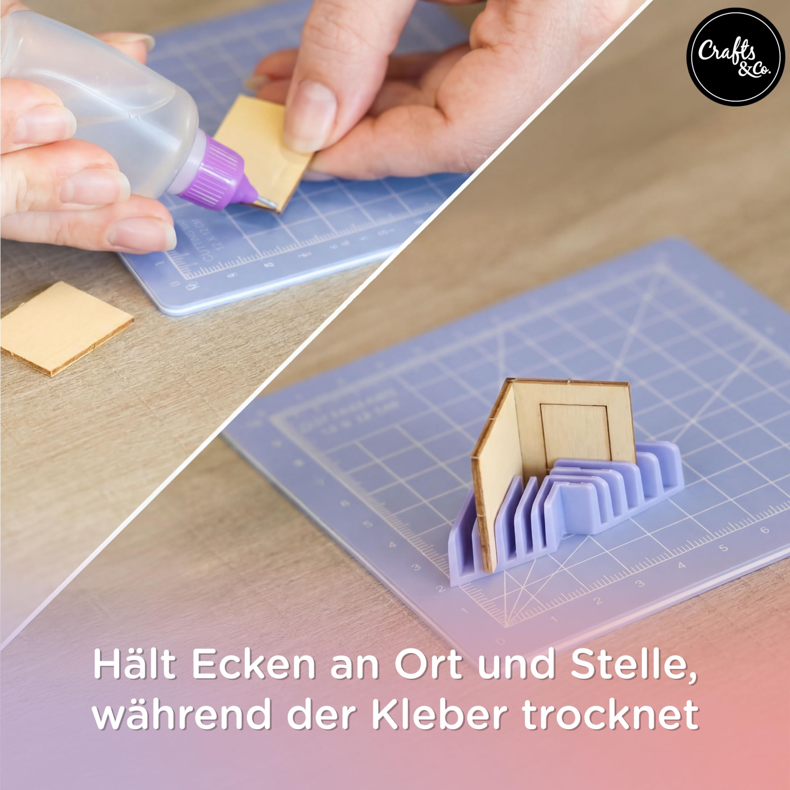 Crafts&Co® Modellbau Werkzeug Set | 17-teiliges Komplettes Set | Für Miniaturhäuser Bausatz | DIY Bastel Sets | Miniatur Zubehör