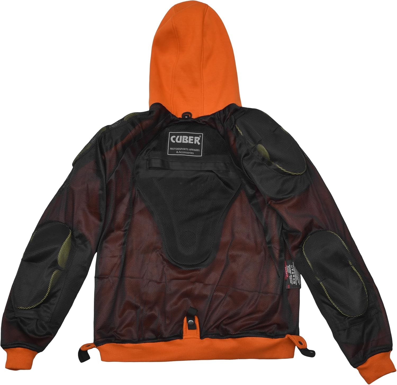 CUBER MOTORCYCLE HOODIE FOR MEN & WOMEN WITH ARMOR, DUAL SPORT MOTORBIKE RIDING JACKET - Image 2
