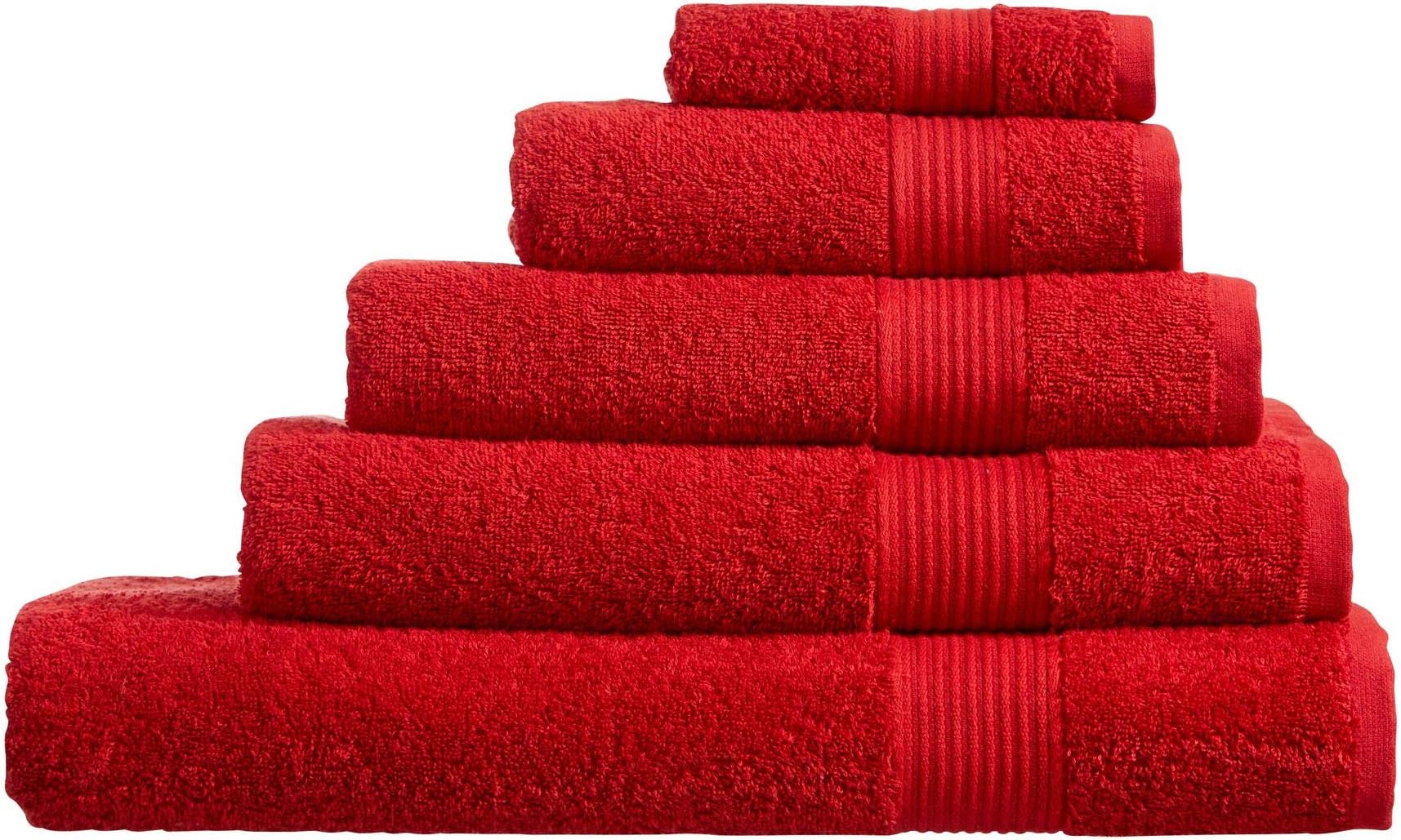 Olivia RoccoEgyptian Cotton Towels, Home Collection Towel 500 GSM, Hand Towel Red