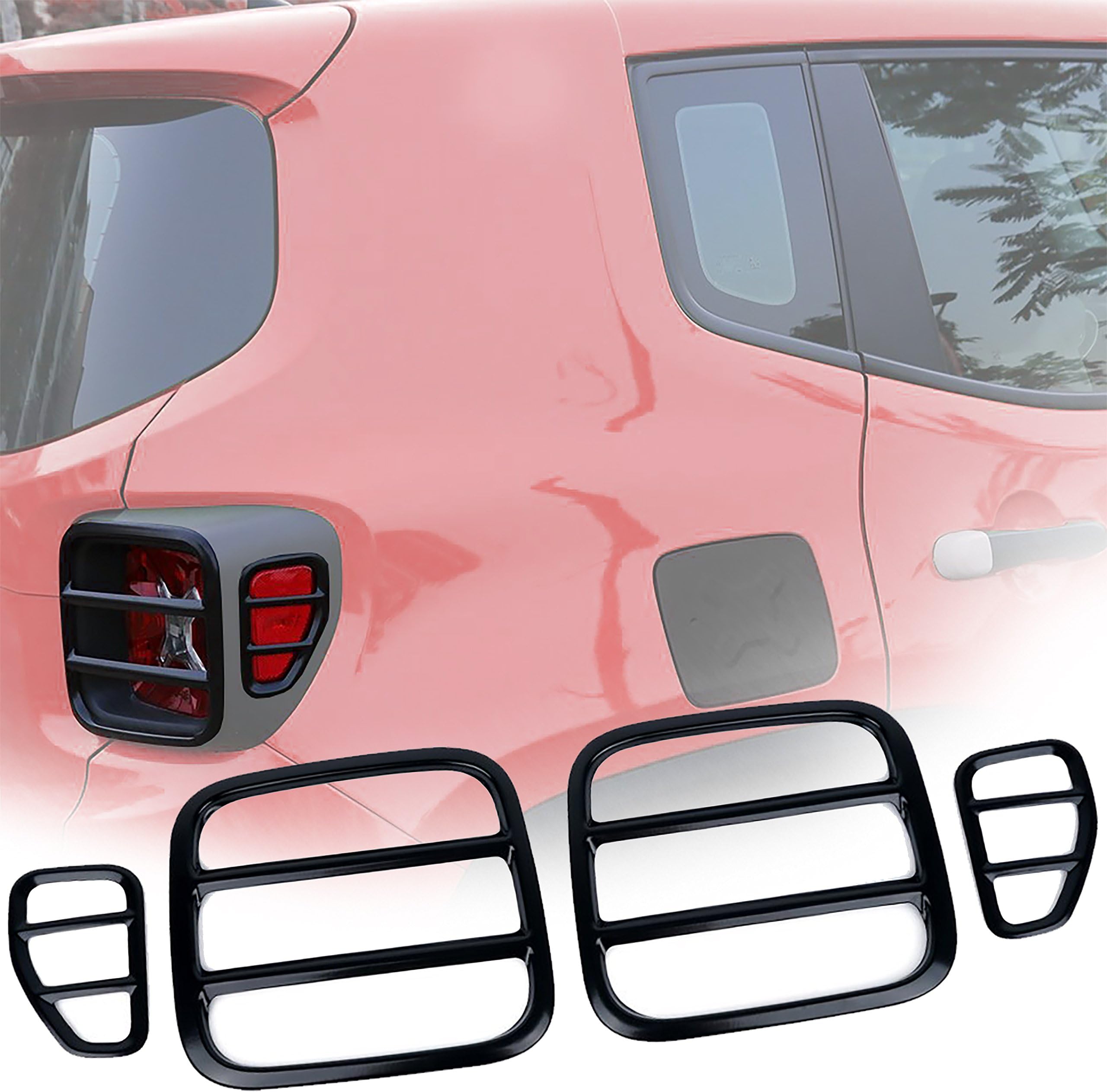 RTTCZ for Renegade Turn Signal Light Trim Cover Guard for