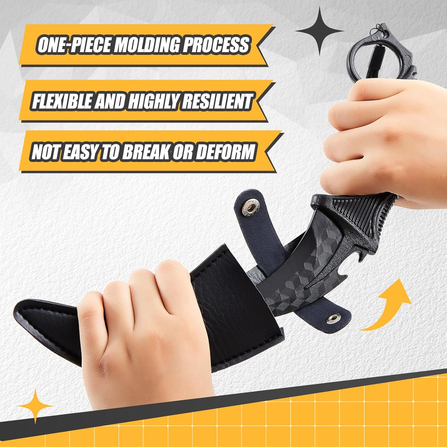 Lasnten 2 Pcs Plastic Karambit Trainer Practice Knives with Sheath for Beginner Fake Airsoft Knife Trainer Tool for Halloween Props Martial Arts Cosplay Sparring Tactical Practice