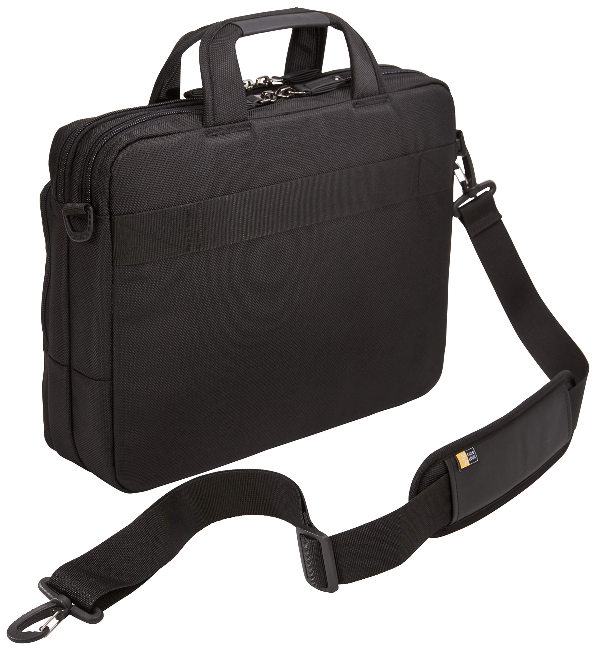 Case Logic Notion - Funda para portátil de 15,6" (acolchado de espuma EVA, bolsillo para tablet, compartimentos adicionales para accesorios, gran comodidad), color negro