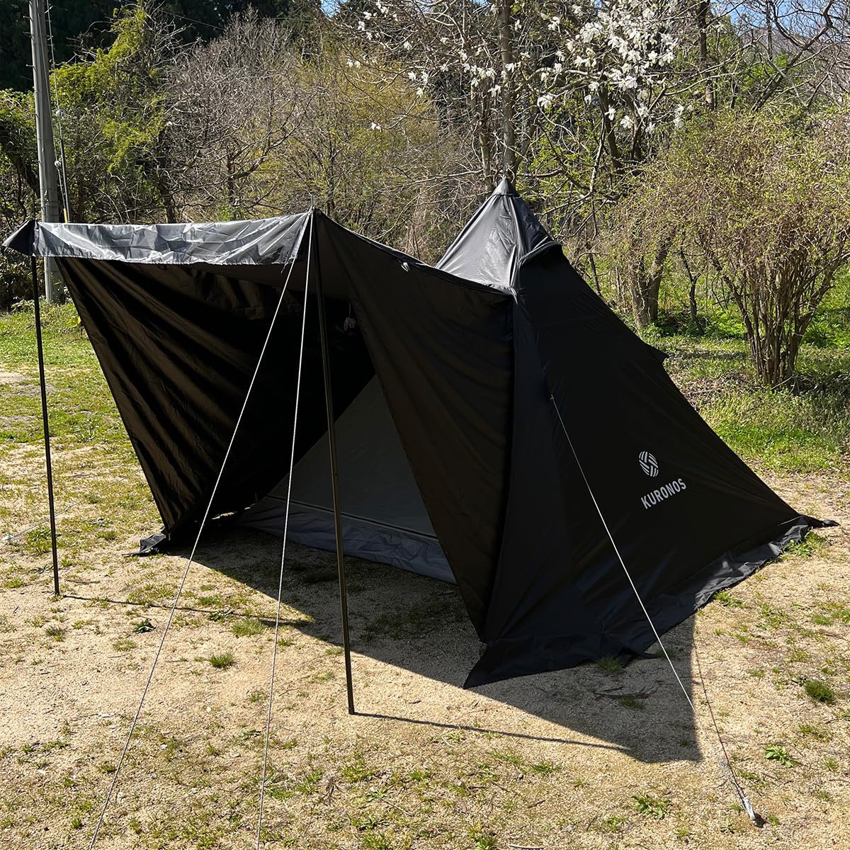 Amazon.co.jp: KURONOS テント 1人用 ソロテント 黒 ブラック ワン