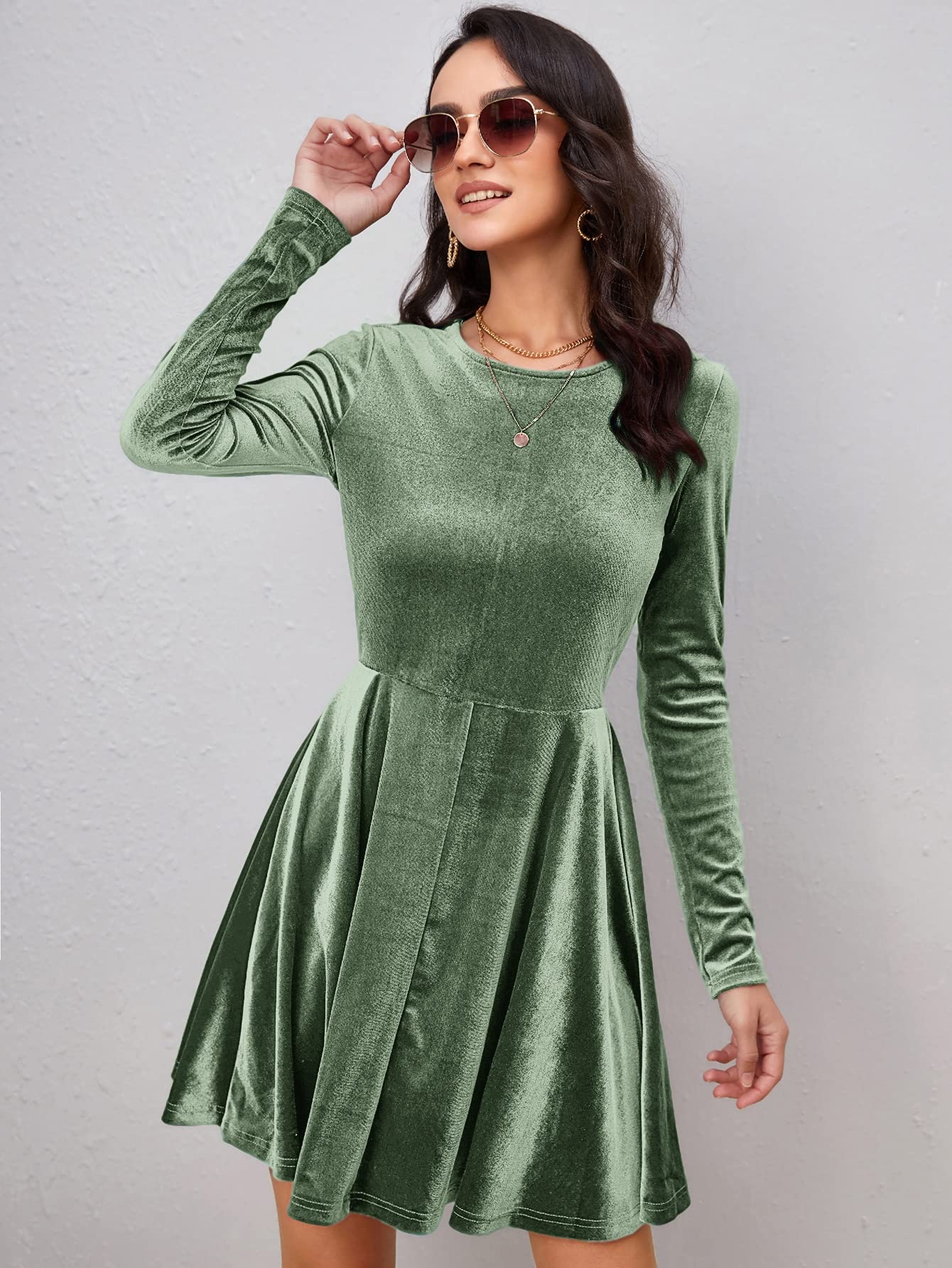 mint green velvet dress Green kamdani – Pakistani Designer Dresses main image 1