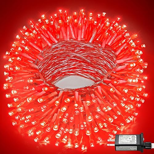 Miniatura 39 de Guirnalda de 300 luces LED para exteriores, 300 luces LED conectables de Navidad para interiores, impermeables, con 8 modos, luces de hadas Multi