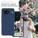 YATWIN Silicone Back Case for Google Pixel 8, Soft-Touch Phone Back Cover for Google Pixel 8 - Dark Blue gallery image