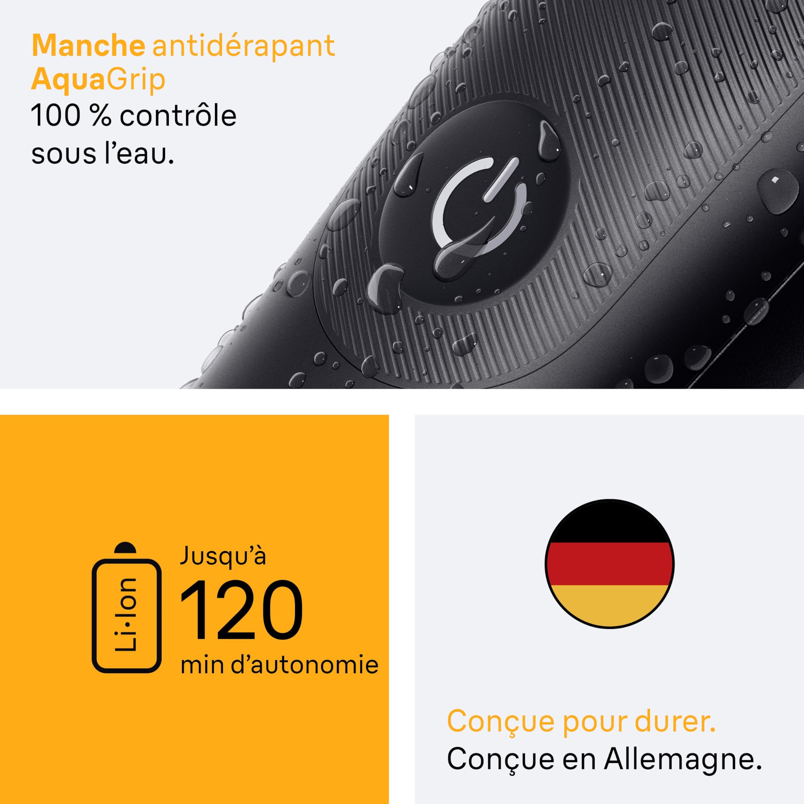 Braun Series 5 AIO5540 9-en-1 Tondeuse Electrique Homme, Noire, Etanche, Batterie Rechargeable, Lame Ultra Affutée, sans Fil, Coffret avec 7 Sabots