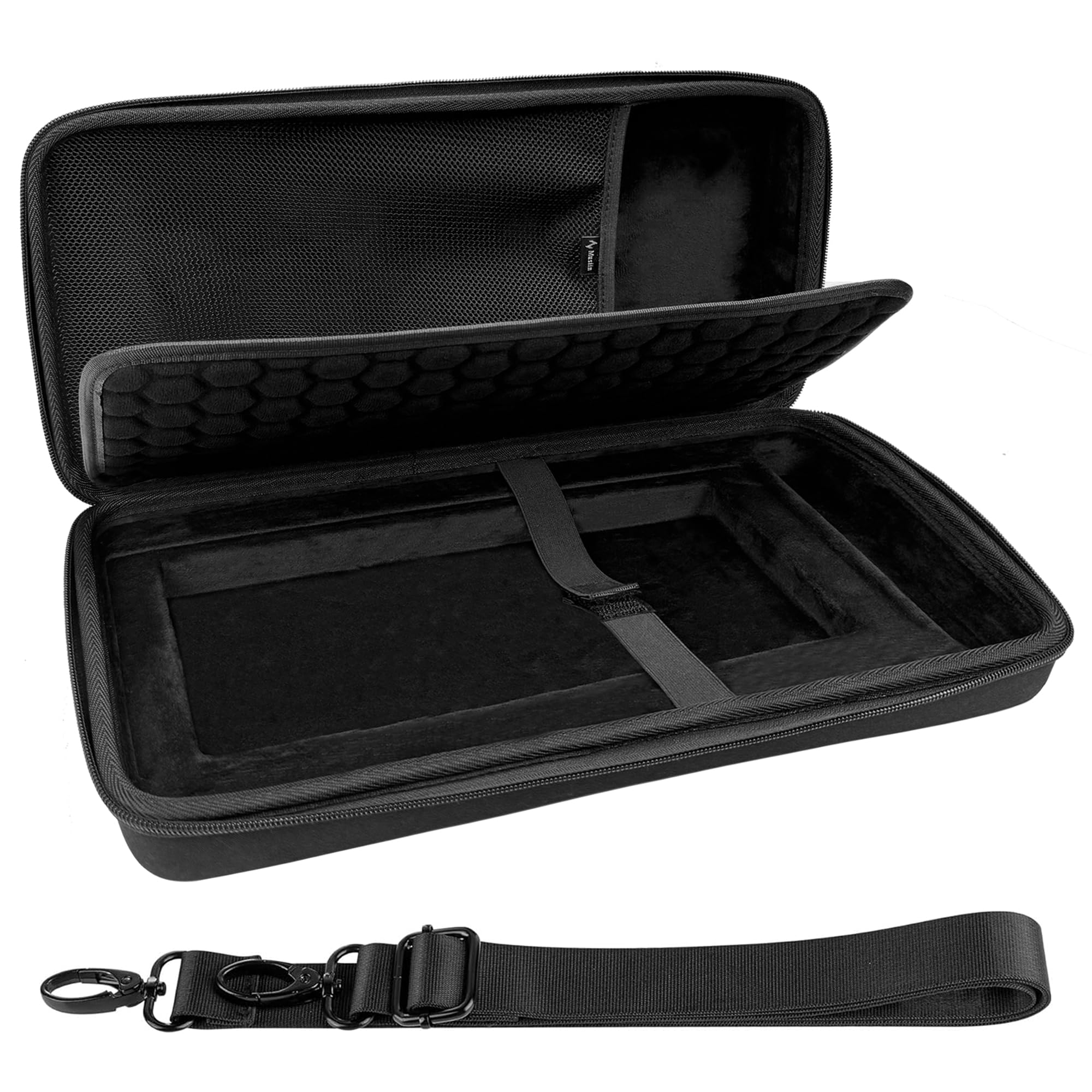 Musiin Hochwertige DJ-Controller-Tasche, kompatibel mit NI TRAKTOR X1 MK3, F1, Z1, Doppelreißverschluss, Hartschalentasche mit Riemen, ideal zur Aufbewahrung im Studio