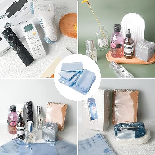 Miniatura 7 de 500 bolsas termorretráctiles de 6 x 8 pulgadas, bolsa retráctil transparente sin olor con orificio de ventilación, envoltura de película