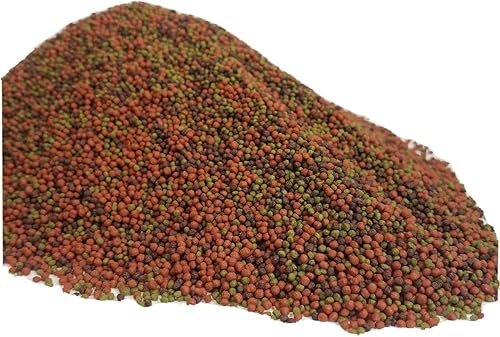 Aquatic Foods Inc. Gránulos flotantes GRO Ultra Mix California Blackworm, rojo intenso y verde GRO de 0.020-0.031 in - 12 lb