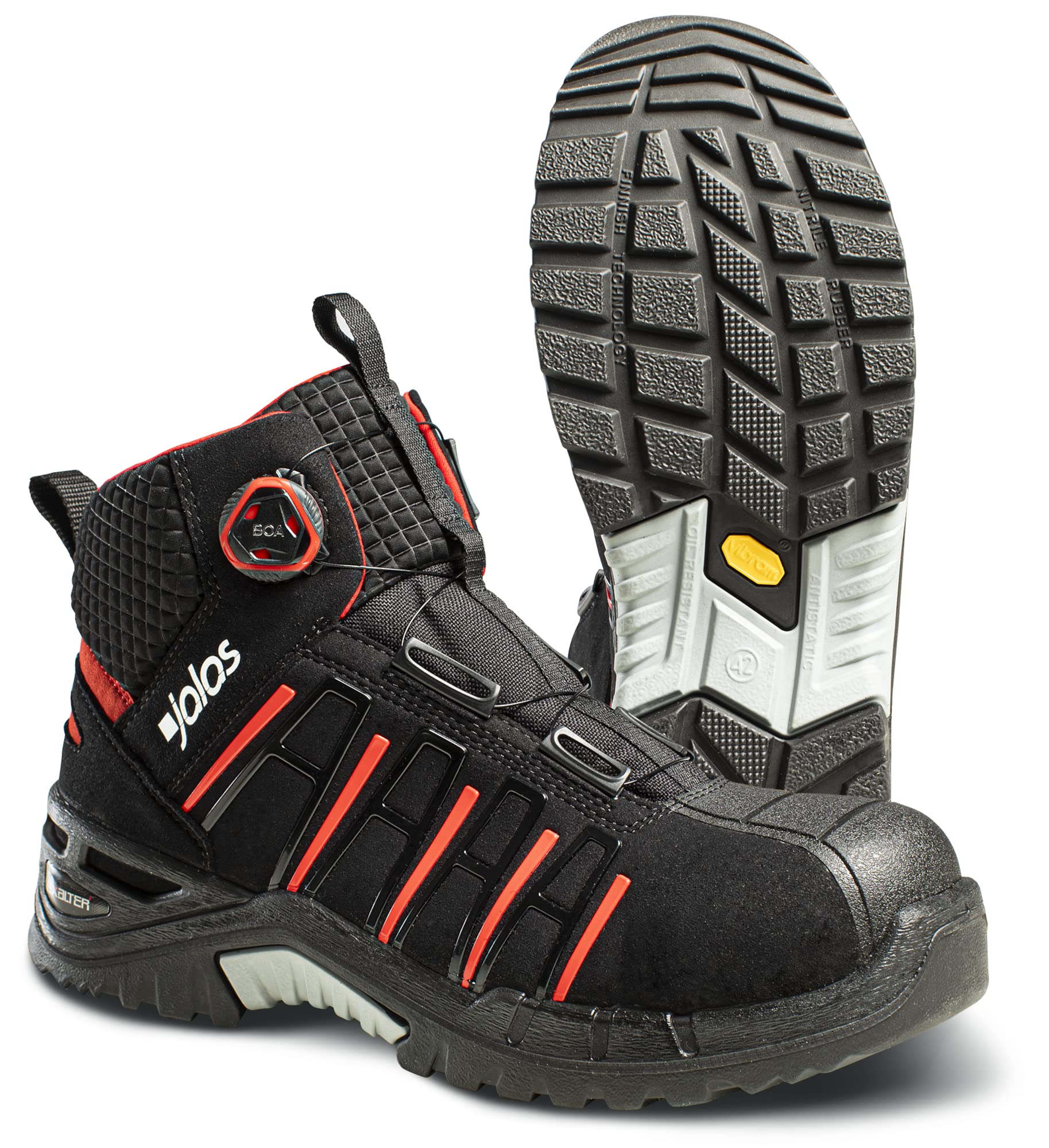 Jalas 9985 Exalter Safety Shoe with BOA Laces - Work Boots - Aluminium Toecap - Mid-cut - water repellant - S3, SRC, HRO