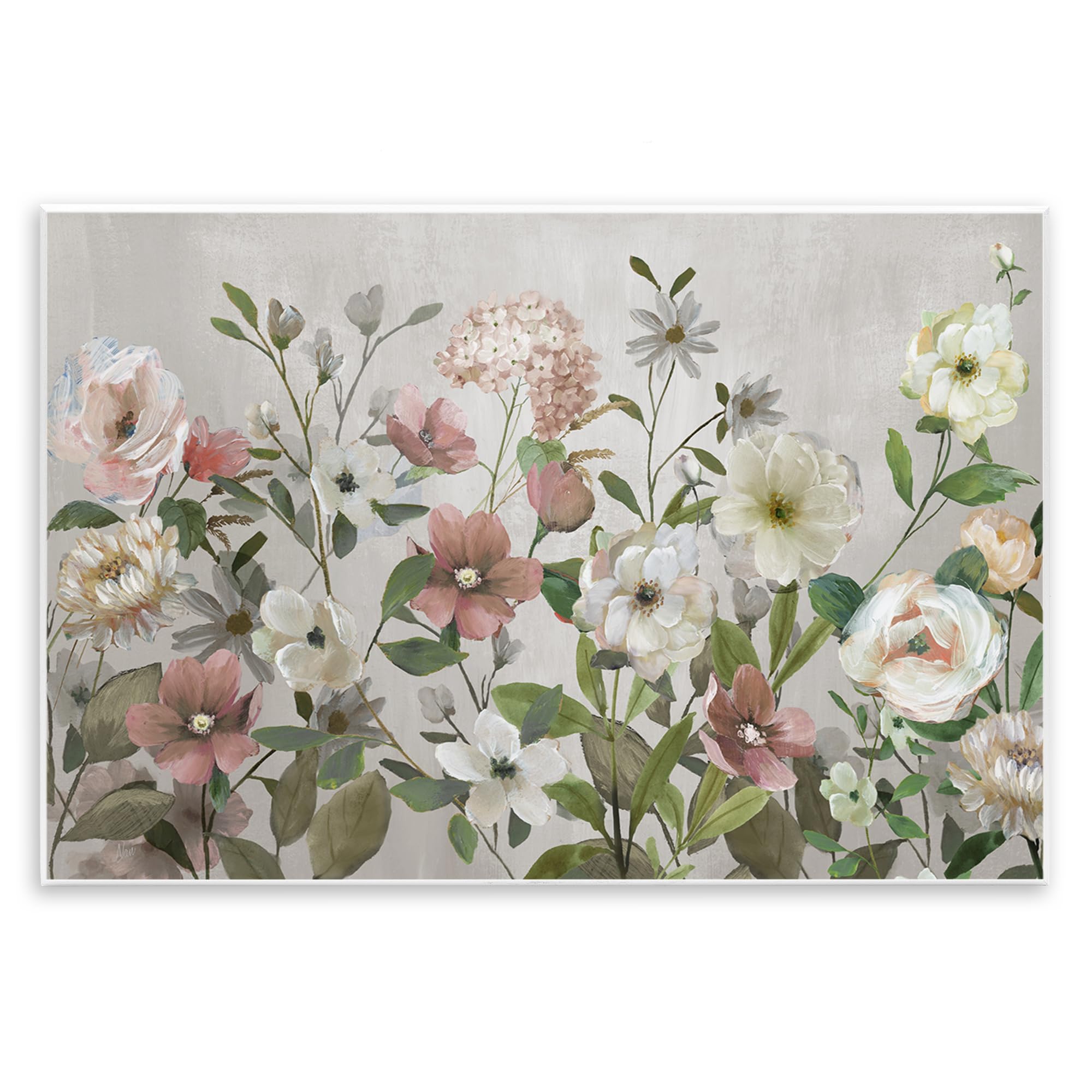 Stupell Industries 'Garden Meadow Arrangement', Wall Plaque Art, 15 x 10 Inches, Easy to Hang and Sturdy, Made in USA, by Nan