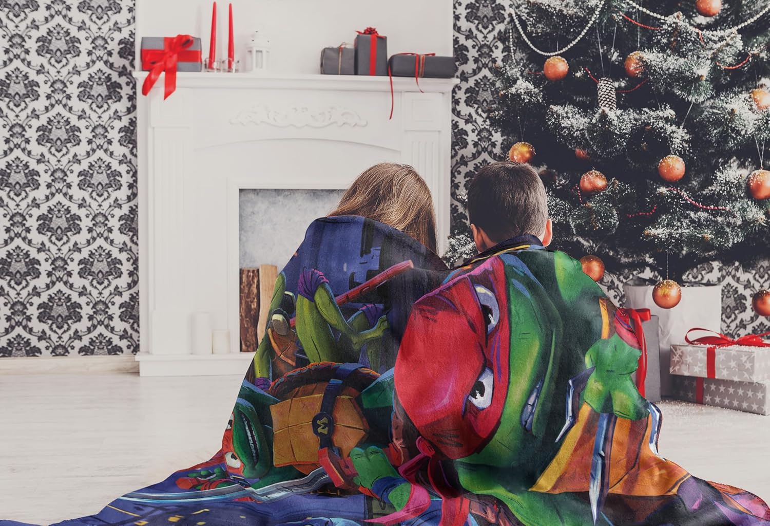 Northwest Teenage Mutant Ninja Turtles Micro Raschel Throw Blanket, 46" x 60", Mayhem Rules - Image 5