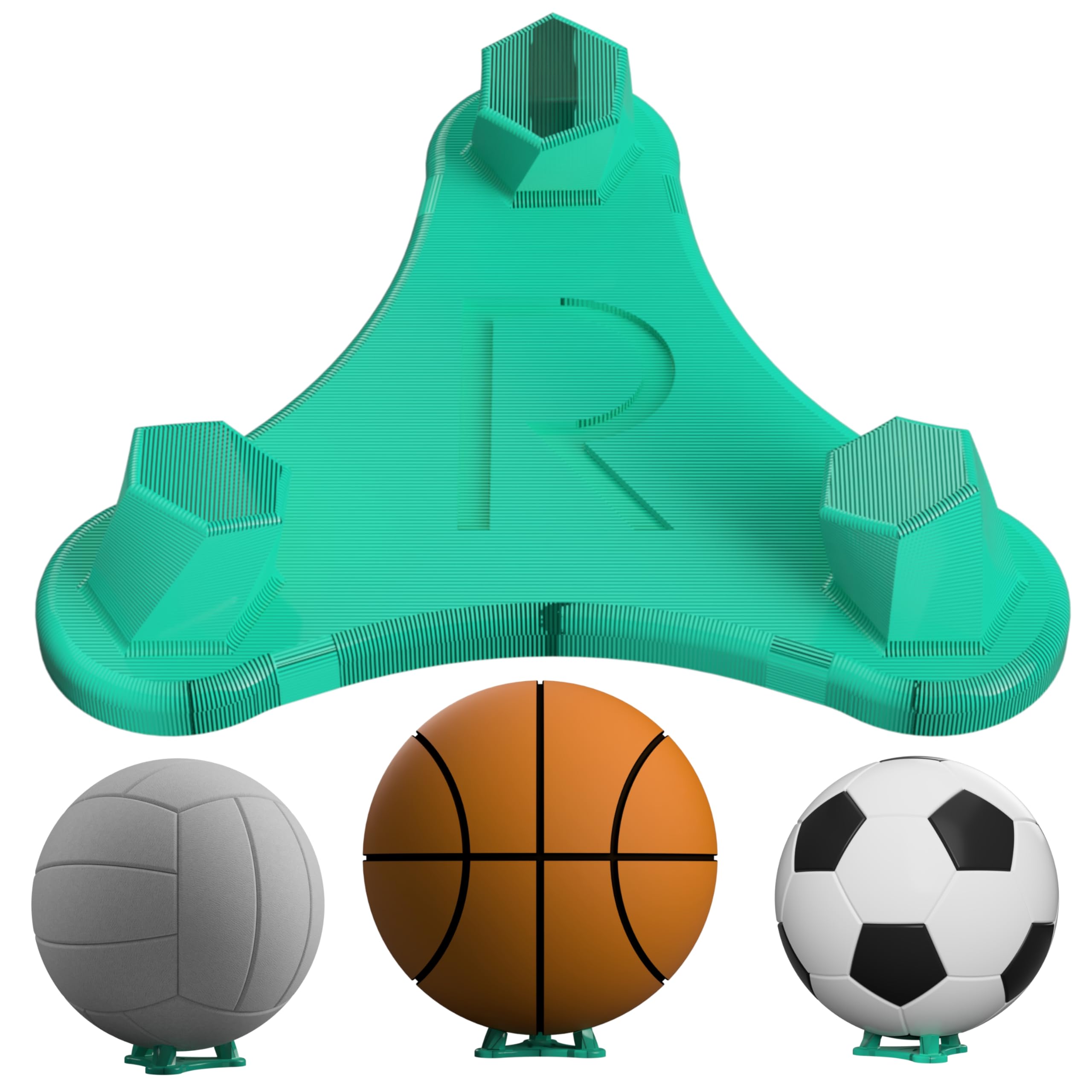 Support de présentation pour ballon de basket-ball et volley