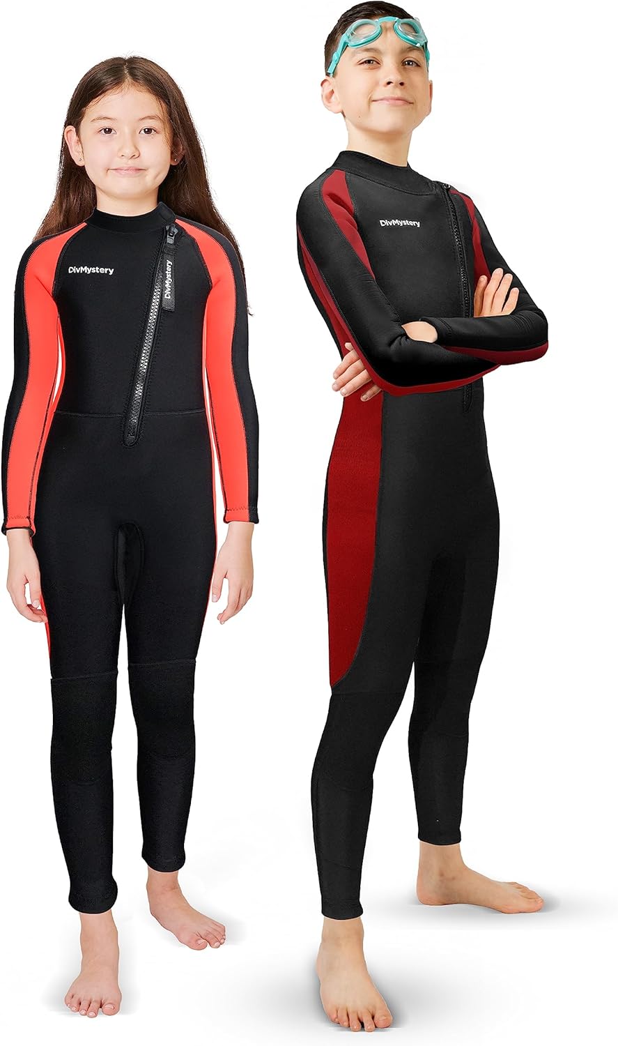 Divmystery Kids Wetsuit for Boys Girls Youth Toddlers (7