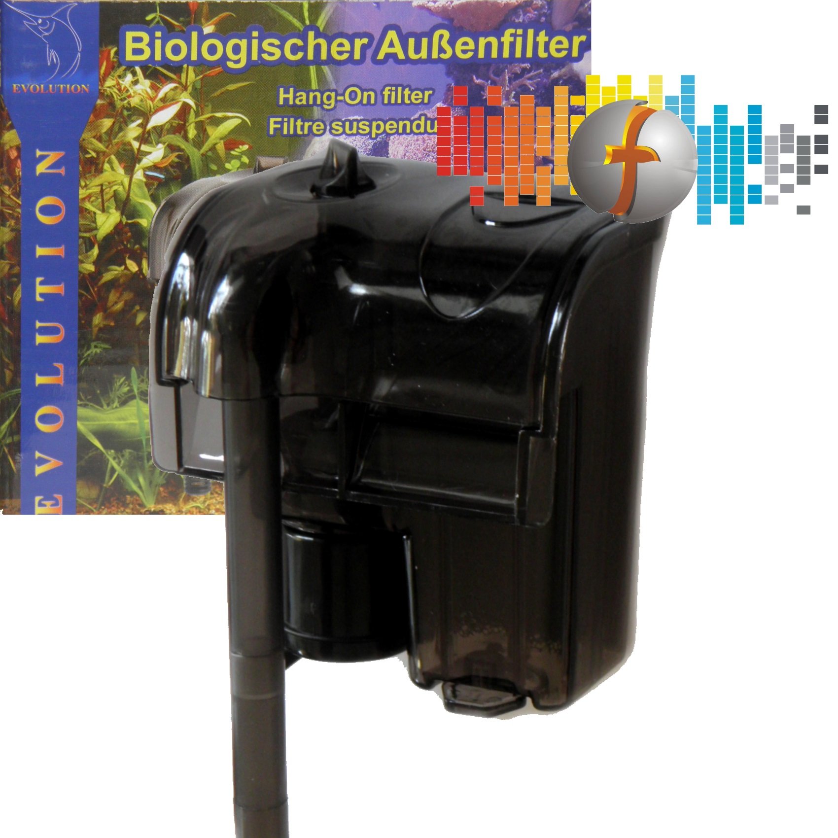 Evolution Biologisher Außenfilter AF02-800 0-800 l/h, Anhängefilter Hang-on Filter
