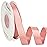 Ribbli Rose Gold Satin Ribbon 5/8 inch x Continuous 25 Yards,Double Faced Satin Use for Craft, Gift Wrapping, Christmas Ornaments, Hair Bows, Bouquet Bows