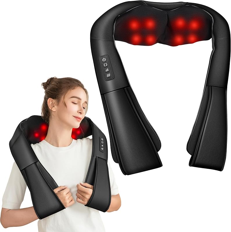 Aparat de masaj 3D Shiatsu Brelley pentru gât și spate cu încălzire