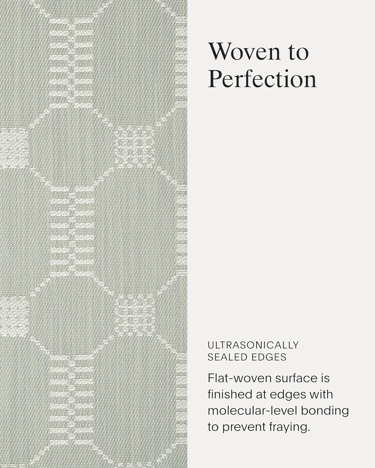 Martha by Martha Stewart | Chilewich Coverlet Placemats in Abalone - Set of 4 - Easy Care Woven Tabletop Textiles - Indoor/Outdoor - 19" x 14" Rectangle