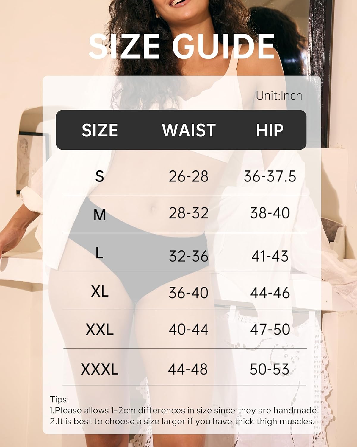 BAMBOO COOL Womens Underwear, Moisture-Wicking Briefs, Soft and Breathable Panties, Mid Waist, 5-Pack - Image 6