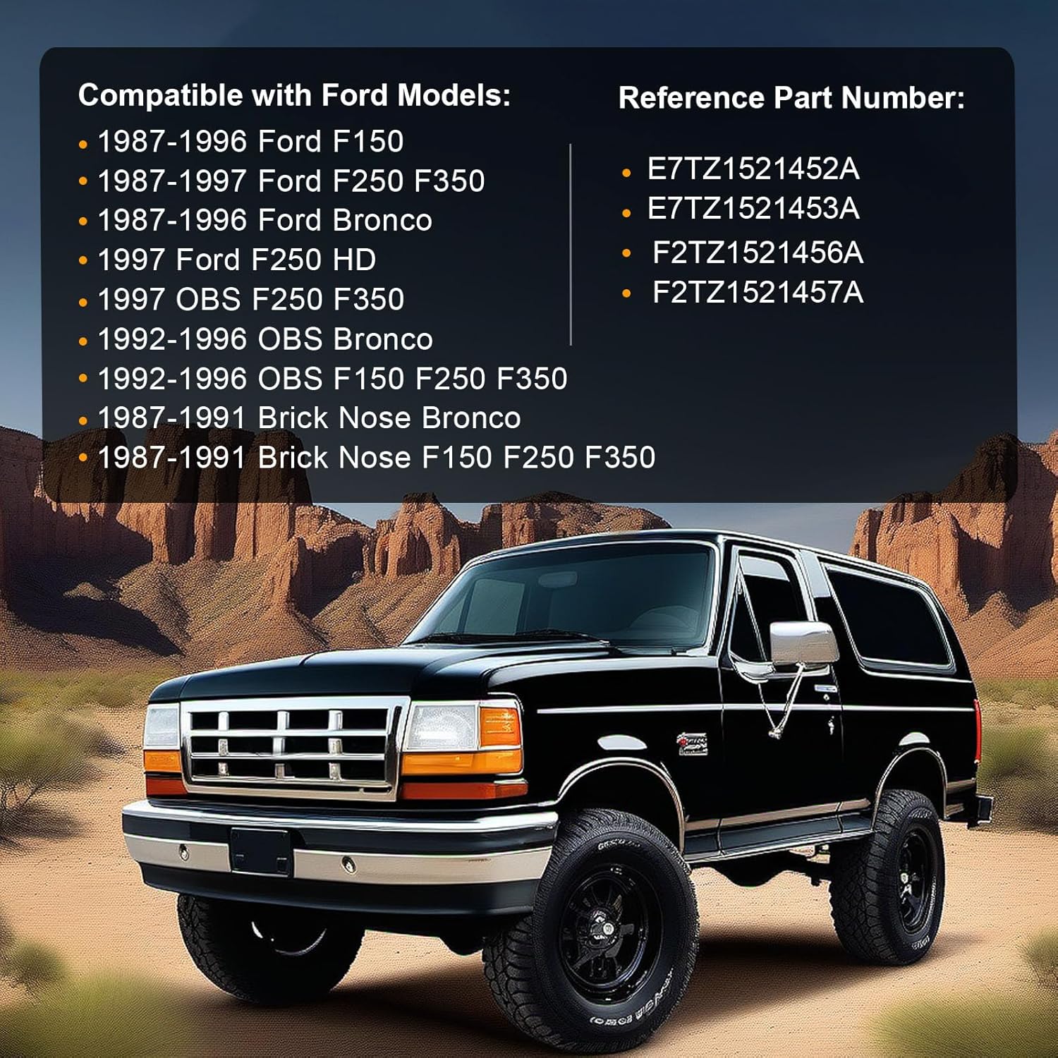 ItranMc Window Molding Sweep Felt Trim Seal for Ford F150 F250 F350 Bronco 1987-1997,Front Inner & Outer Door Window Weatherstrip Kit, Replace#E7TZ1521452A E7TZ1521453A F2TZ1521457A F2TZ1521456A