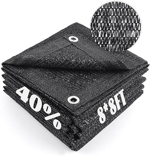 Miniatura 104 de Cool Area 55% Tela de Sombra Solar con Malla, Lona con Ojales para Cubierta de Plantas 2x5m, Toldo para Patio, Jardín, Pérgola, Invernadero, Negro