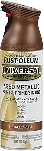 Rust-Oleum 285072 Universal All Surface Spray Paint, 11 oz, Aged Metallic Rust