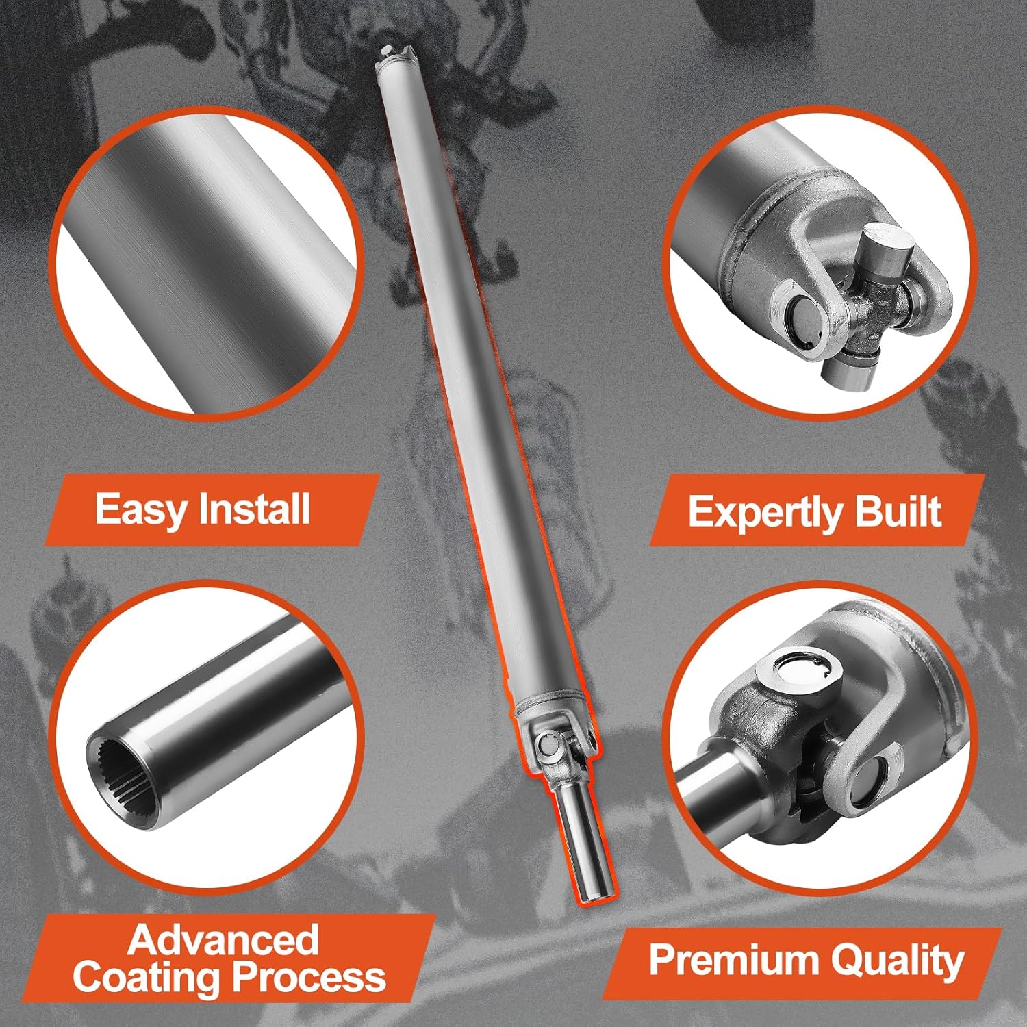 936-059 Rear Complete Drive Shaft Prop Shaft Driveshaft Assembly Compatible with Chevrolet Silverado 1500 & GMC Sierra 1500 2007-2013, 143.5 In. Wheelbase, Automatic Transmission, Replace OE 15794277