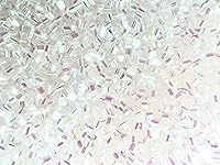 Vista 4 de Cuentas de bingsu transparentes iridiscentes de 1.76 oz de slime crujiente, cuentas de tubo de paja suaves y ligeras para ASMR, manualidades, dijes