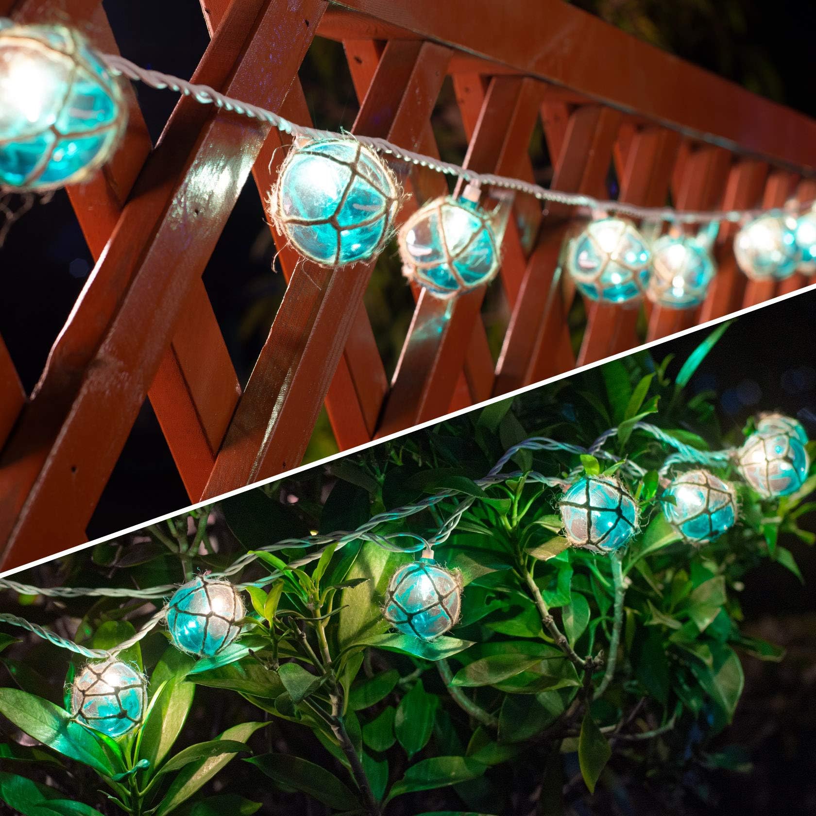Amazon.com : Impress Life Ocean Decor String Lights, Sea Glass Festive ...