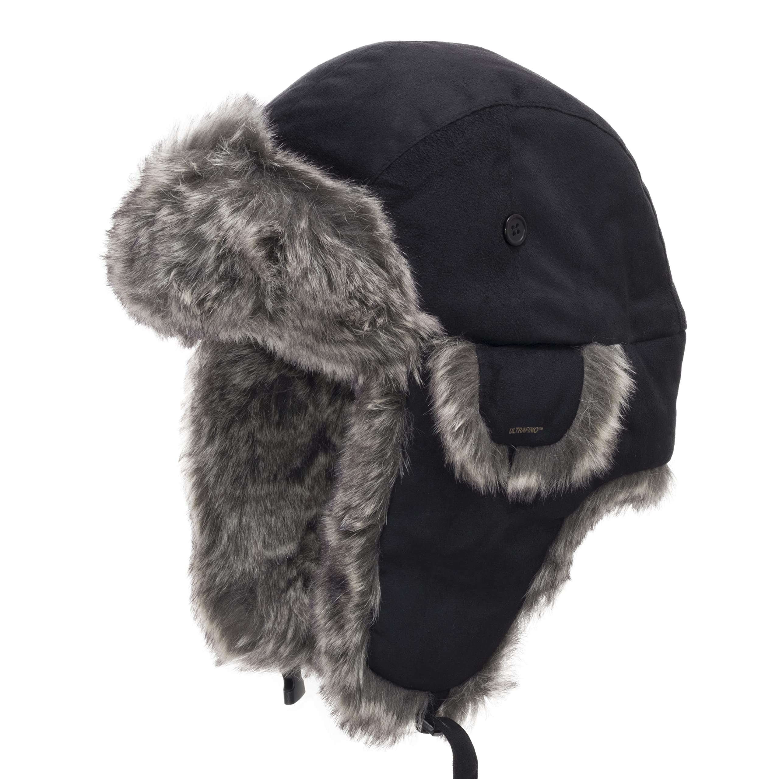ULTRAFINO Savannah Trapper Ushanka Pilot Aviator Faux Rabbit Fur Ski Trooper Hat