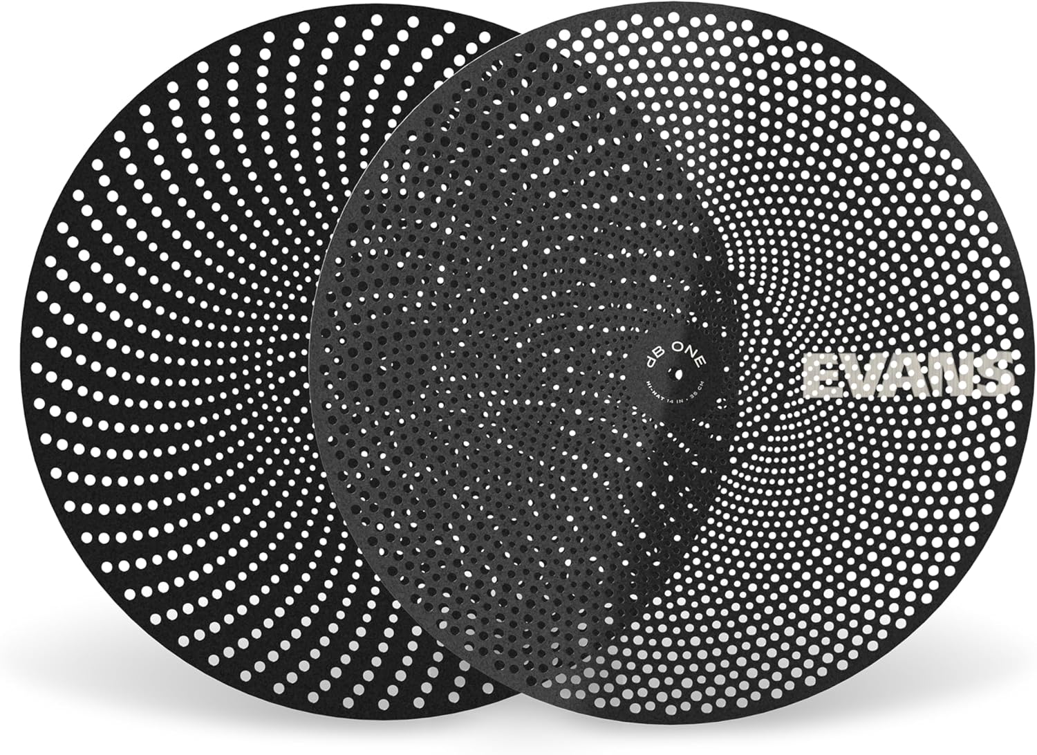 Evans Drum Heads - dB One Hi Hat Cymbal - 14 inch - Low Volume Cymbal - Reduces Volume While Playing Naturally