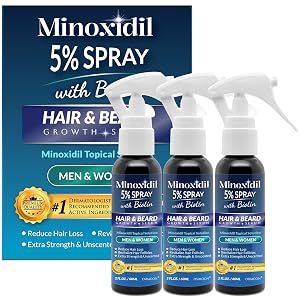 5 Minoxidil for Men Hair Growth Spray for Men and Women 180ml