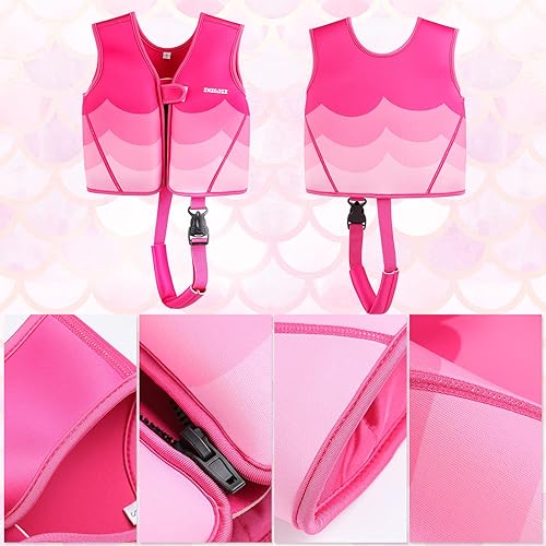 Miniatura 8 de Chaleco de natación para niños pequeños, chaqueta de natación para niños, chaleco de entrenamiento de natación con correa de seguridad ajustable