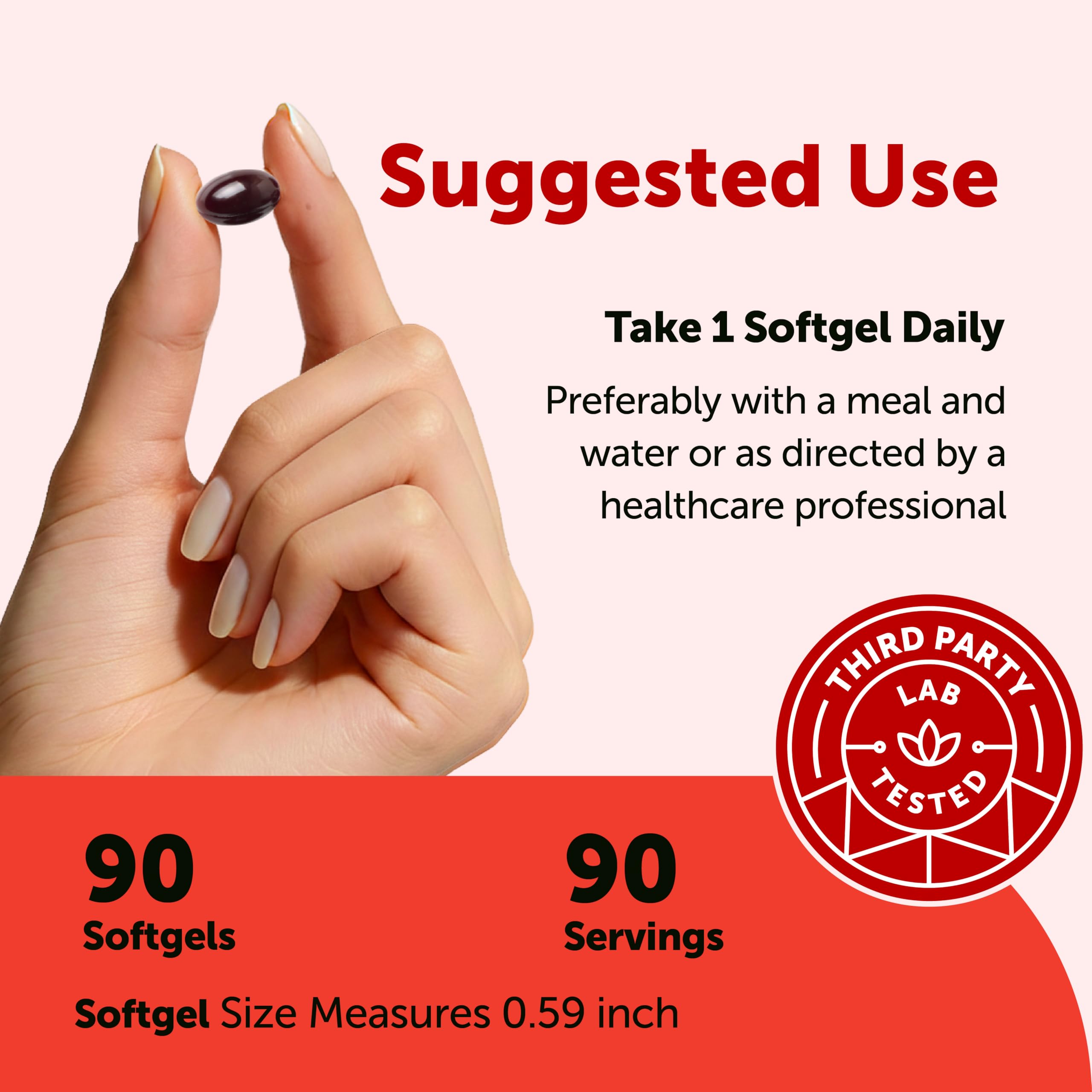 Micro Ingredients Astaxanthin 12mg with MCT Oil, 90 Softgels | Premium Astaxanthin Antioxidant Supplements* | Fresh Microalgae Source | Triple Strength, Non-GMO, Gluten Free, No Soy — Amazon image 3