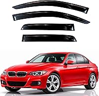 Vista 338 de KPY Moldura deflectora de viento con protección contra la lluvia compatible con GMC Terrain 2018-2023, 4 unidades, para ventana lateral, autoadhesiva