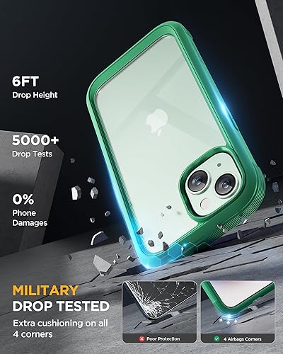 Miniatura 946 de Miracase Glass Series - Funda magnética para iPhone 15, compatible con MagSafe, de cuerpo completo, protector de pantalla de vidrio 9H integrado