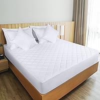 Vista 5 de Utopia Bedding Protector de colchón acolchado, tamaño individual XL, protector de colchón elástico y funda con bolsillo profundo que se estira hasta