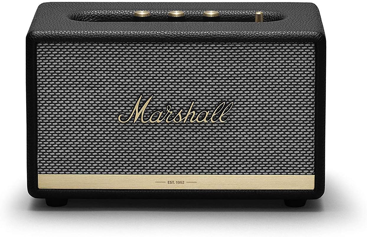 Marshall Acton II Wireless Bluetooth Speaker - Black (Renewed)