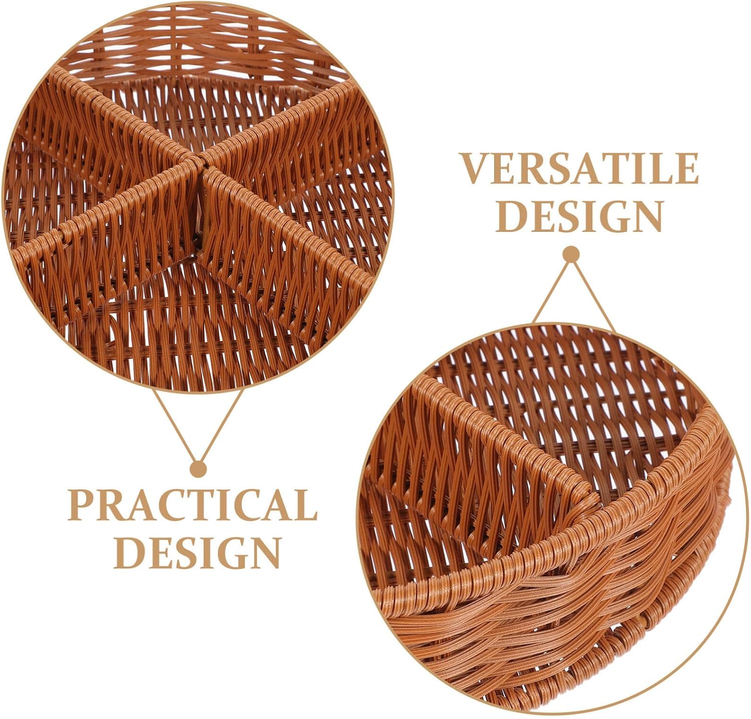Woven Multipurpose Serving Basket Round Storage Tray for Fruits Vegetables and Snacks for Weddings Parties and Home Decor Material