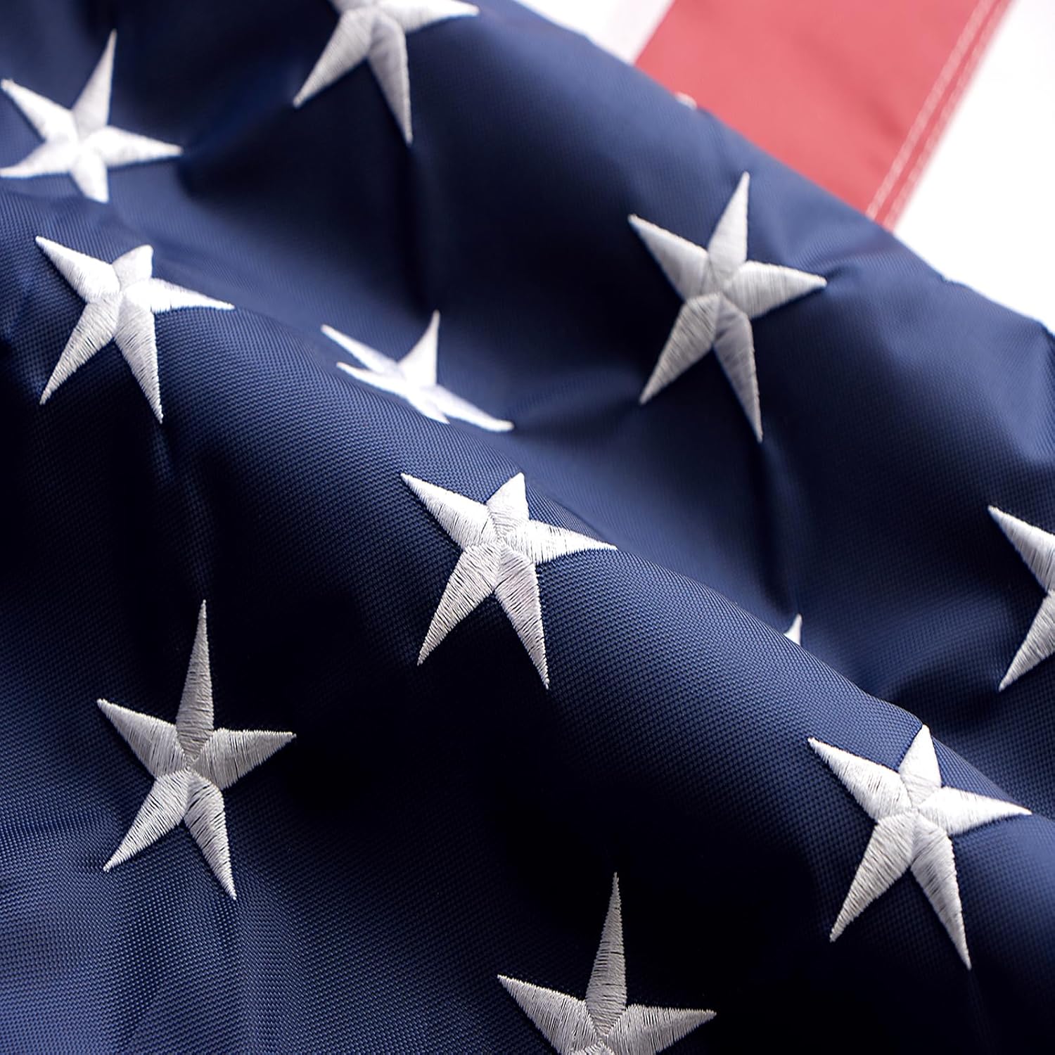 American Flag 8x12 Foot,Heavy Duty Water Resistant Polyester US Flag,Embroidery Stars/ 6 Rows of Lock Stitching/Brass Grommets,USA Flag 8x12Ft