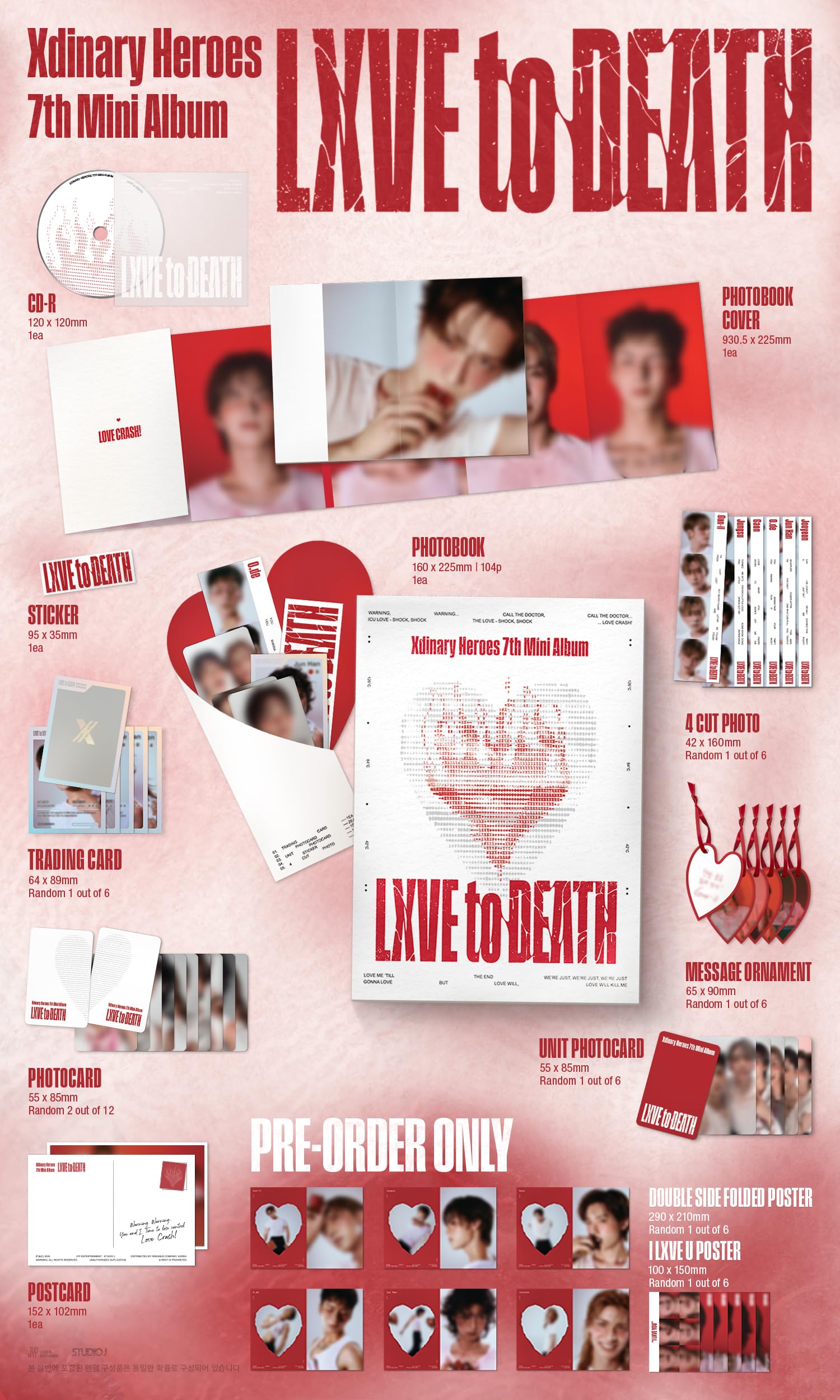 Amazon.com: Xdinary-Heroes LXVE to DEATH [Photobok Ver.] 7th Mini